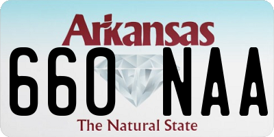 AR license plate 660NAA