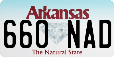 AR license plate 660NAD