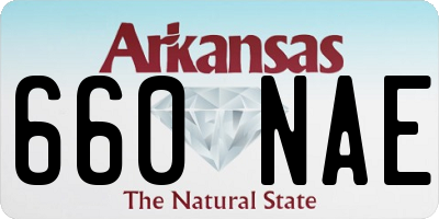 AR license plate 660NAE