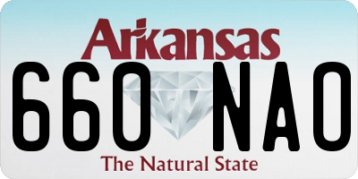 AR license plate 660NAO