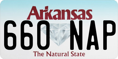 AR license plate 660NAP