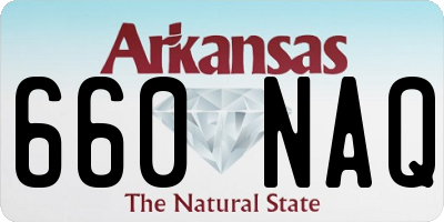 AR license plate 660NAQ