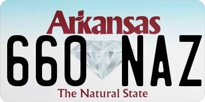 AR license plate 660NAZ