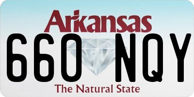 AR license plate 660NQY
