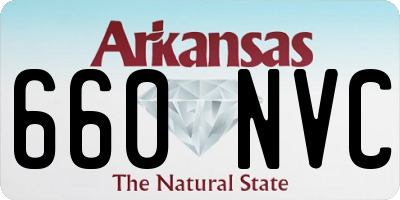 AR license plate 660NVC
