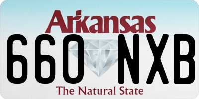 AR license plate 660NXB