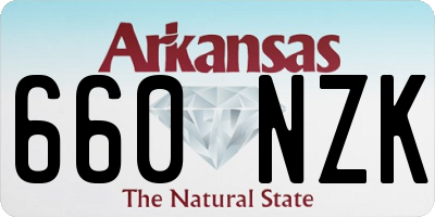 AR license plate 660NZK