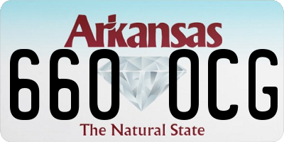 AR license plate 660OCG