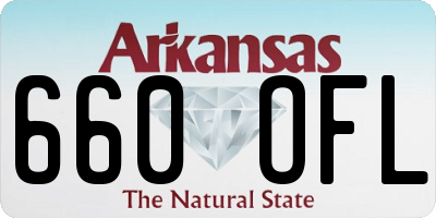 AR license plate 660OFL