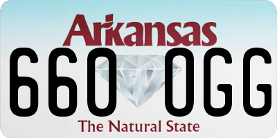 AR license plate 660OGG