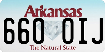 AR license plate 660OIJ