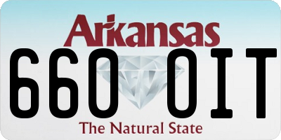 AR license plate 660OIT