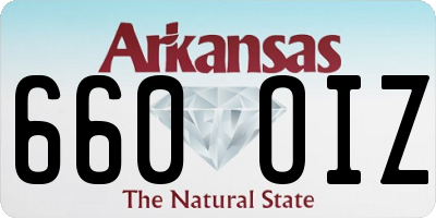 AR license plate 660OIZ