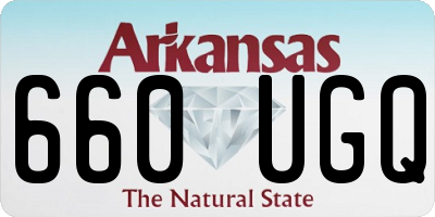 AR license plate 660UGQ