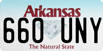 AR license plate 660UNY