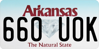 AR license plate 660UOK