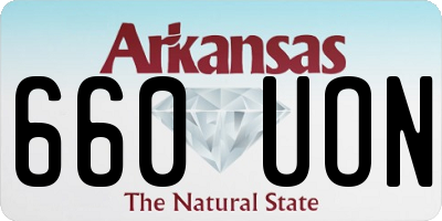 AR license plate 660UON