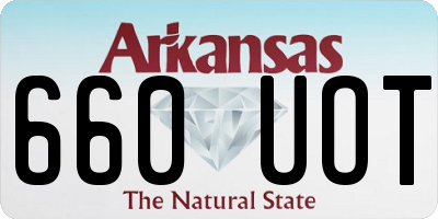 AR license plate 660UOT