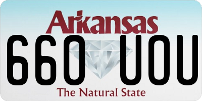 AR license plate 660UOU