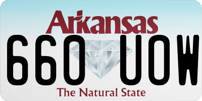 AR license plate 660UOW