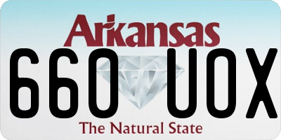 AR license plate 660UOX