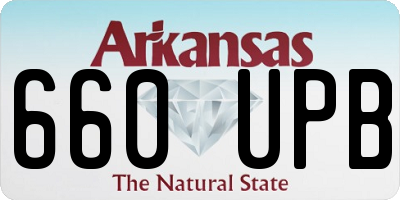 AR license plate 660UPB