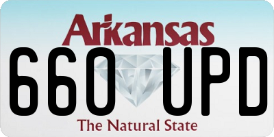 AR license plate 660UPD