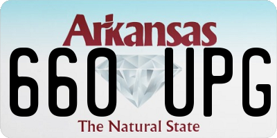 AR license plate 660UPG