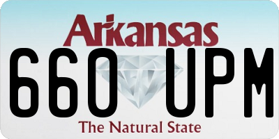 AR license plate 660UPM