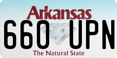 AR license plate 660UPN