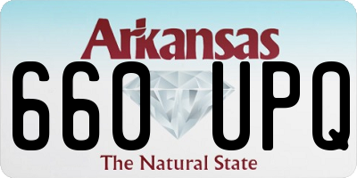 AR license plate 660UPQ
