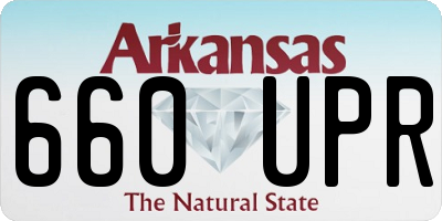 AR license plate 660UPR