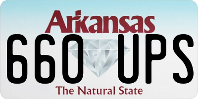AR license plate 660UPS