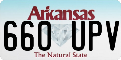 AR license plate 660UPV