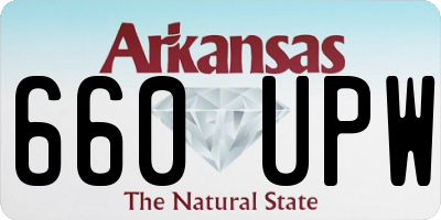 AR license plate 660UPW