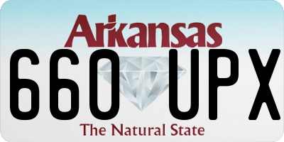 AR license plate 660UPX