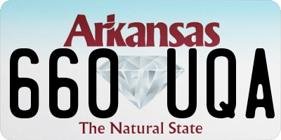 AR license plate 660UQA