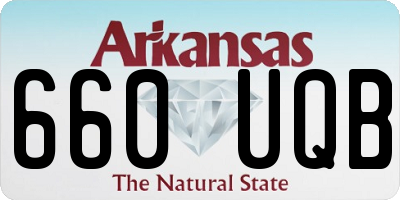 AR license plate 660UQB