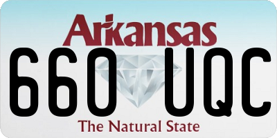 AR license plate 660UQC