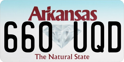 AR license plate 660UQD