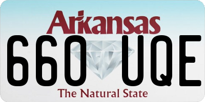 AR license plate 660UQE