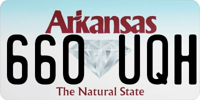 AR license plate 660UQH