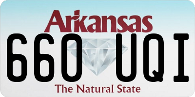 AR license plate 660UQI