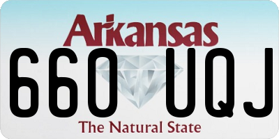 AR license plate 660UQJ