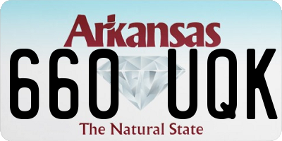 AR license plate 660UQK