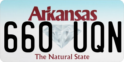 AR license plate 660UQN
