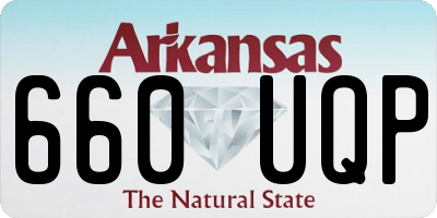 AR license plate 660UQP