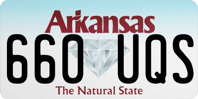 AR license plate 660UQS
