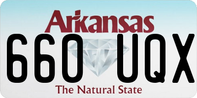 AR license plate 660UQX