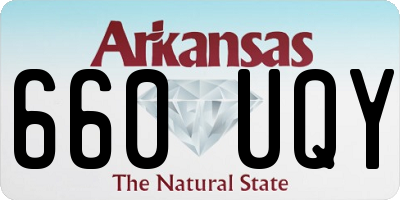 AR license plate 660UQY
